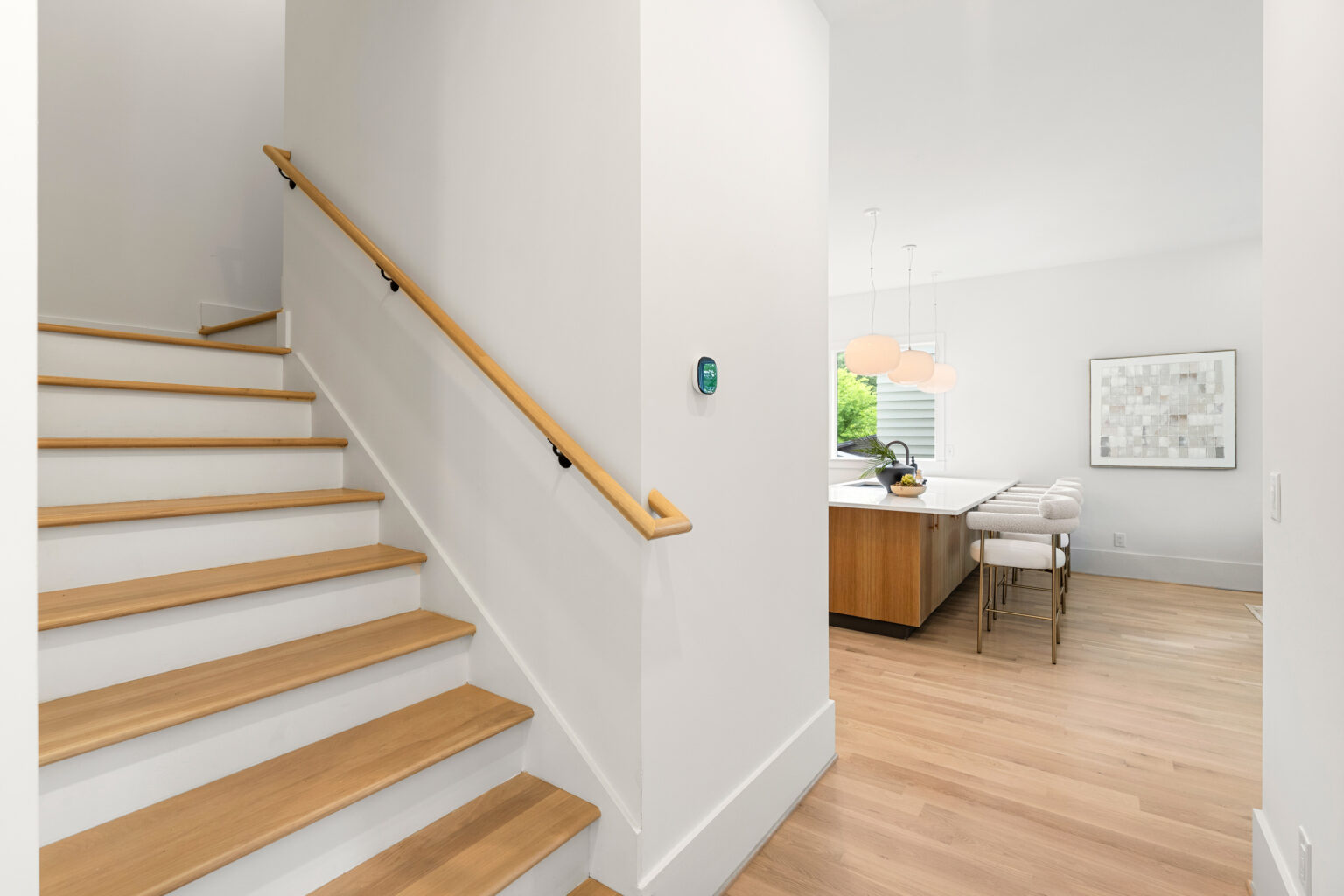 1114 Kirkwood Ave NE — Stairs and Kitchen