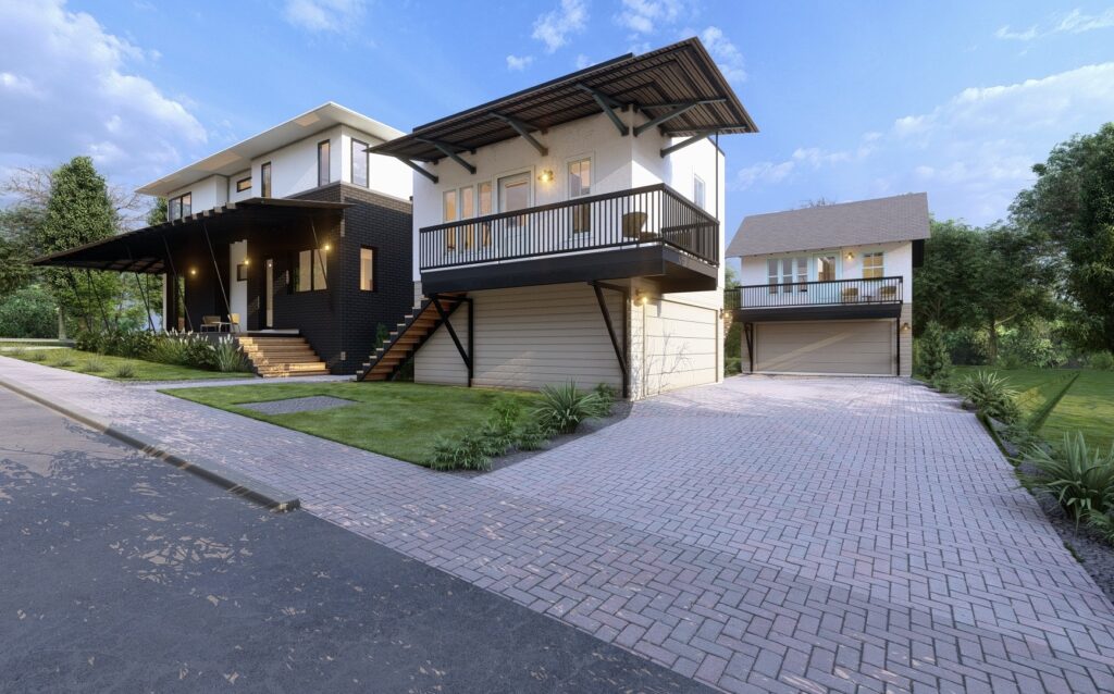 1112 and 1114 Kirkwood Avenue NE — side view showing the detached ADU