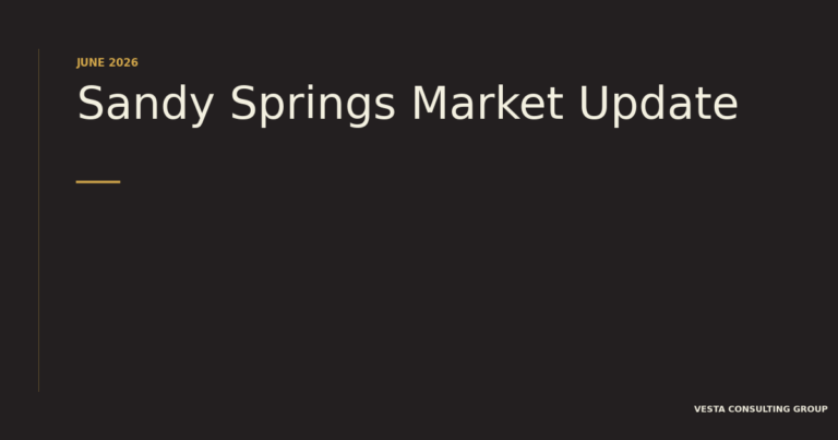 Sandy Springs Real Estate Market Update: June 2026 Numbers