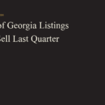 Chart-style title card reading 41.8% of Georgia listings did not sell last quarter, Q2 2026 data