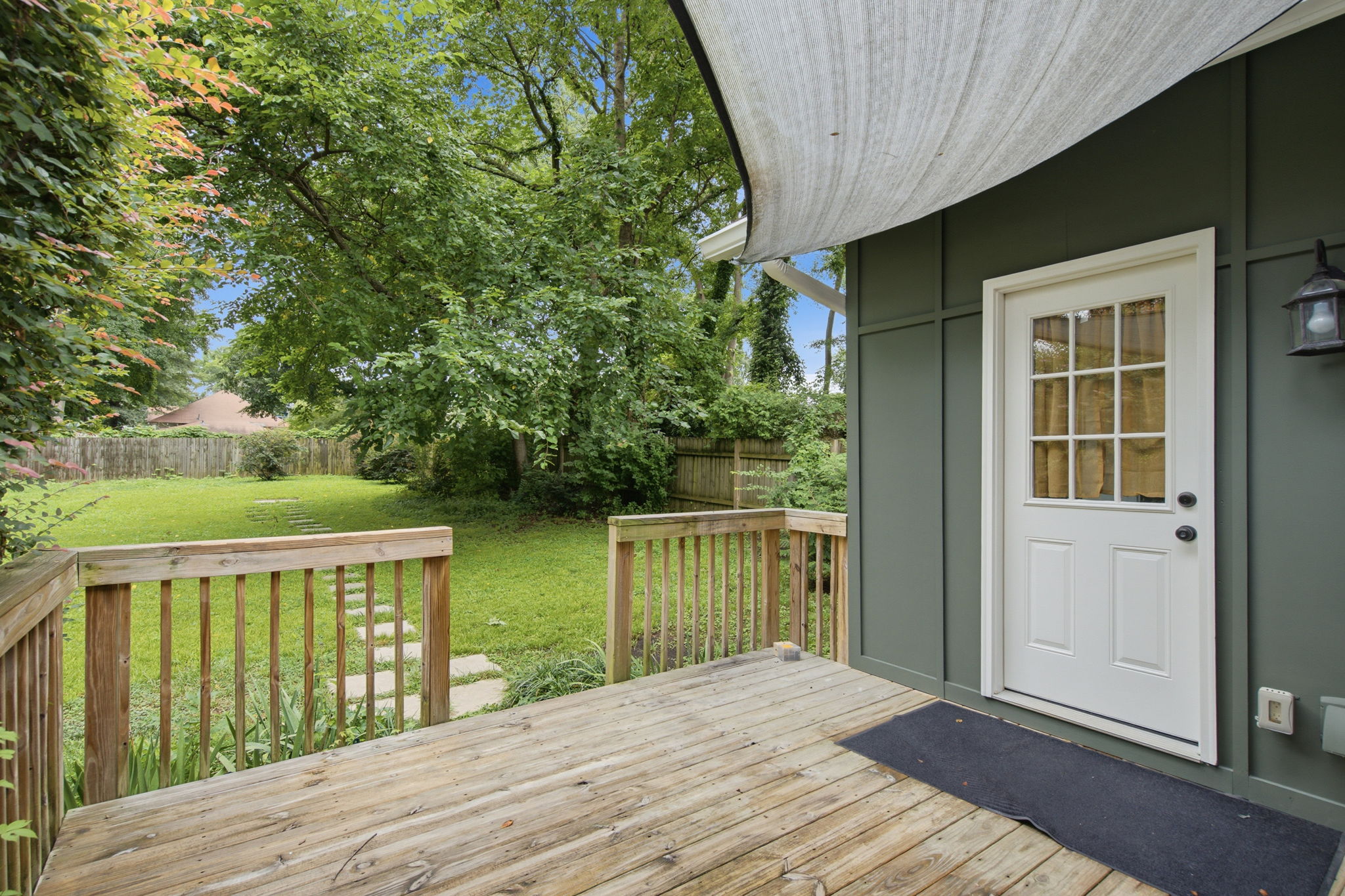 fenced backyard at 458 W Ontario Ave SW Westview Atlanta